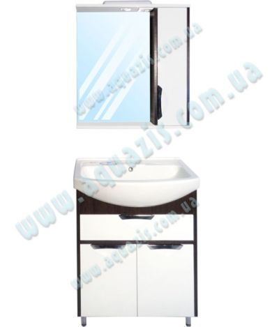 Мебелі для ванної: Мини-Комплект мебели для ванной "Консул Т-6 Z-1П Венге" Руно 70