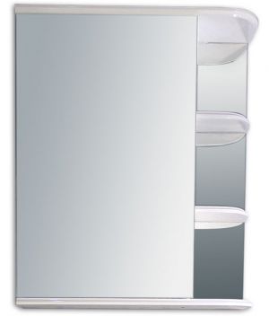 Мебель для ванной Аквазис: Зеркальный шкаф в ванную Джерси 60Л