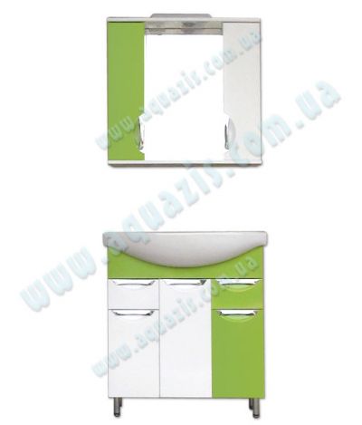 Мебелі для ванної: Міні-Комплект меблів для ваної  "Гренада Т-16 Z11 Лайм" 85