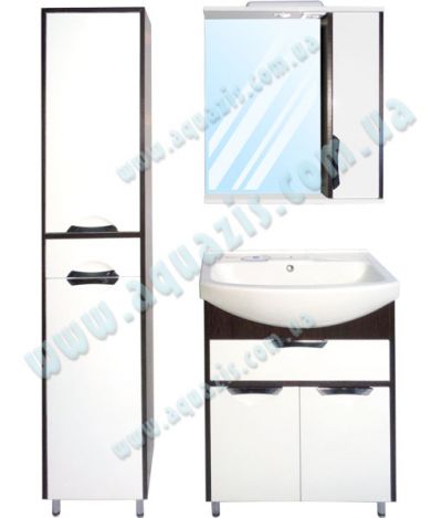 Мебелі для ванної: Гарнитур мебели для ванной "Консул Т-6 Z-1П Венге" 40-70