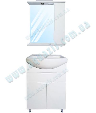 Мебелі для ванної: Мини-Комплект мебели для ванной "Ямайка Т-6 Z-1П" 60