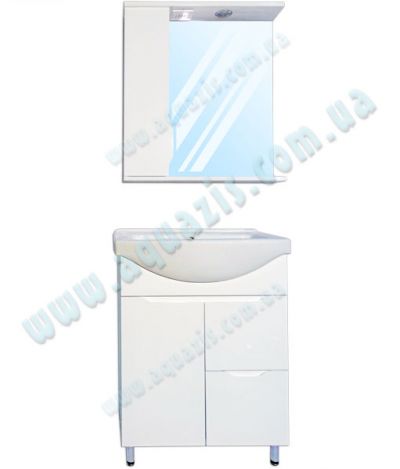 Мебелі для ванної: Міні-Комплект меблів для ванної "Альба Т-4 Z-1Л" 65