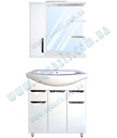 Мебелі для ванної: Мини-Комплект мебели для ванной "Гренада Т-16 Z-2Л" 75
