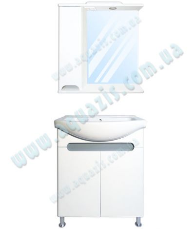 Мебелі для ванної: Мини-Комплект мебели для ванной "Ява Т-1 Z-1П" 60