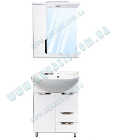 Мебелі для ванної: Міні-Комплект меблів для ванної "Гренада Т-7/2 Z-1Л" 56
