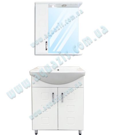 Мебелі для ванної: Міні-Комплект меблів для ванної "Корфу Т-1 Z-1Л" 65