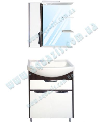 Мебелі для ванної: Мини-Комплект мебели для ванной "Консул Т-6 Z-2Л Венге" 70