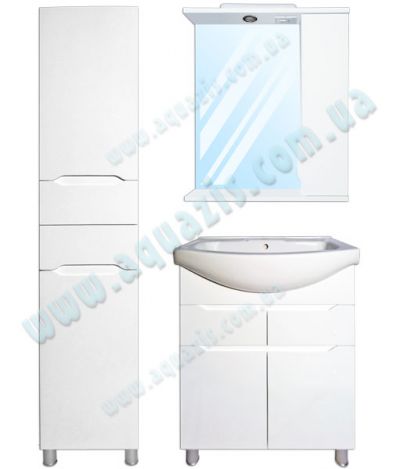 Мебелі для ванної: Гарнітур меблів для ванної"Альба Т-5 Z-1Л" 40+70