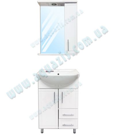 Мебелі для ванної: Мини-Комплект мебели для ванной "Классик Т-7 Z1" 56