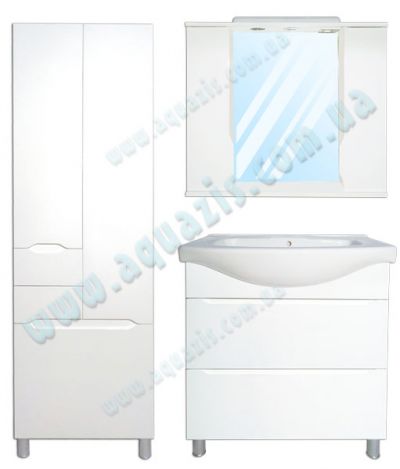 Мебелі для ванної: Гарнитур мебели для ванной "Альба Т-8 Z-11" 60-85