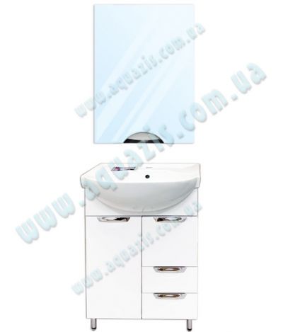 Мебелі для ванної: Мини-Комплект мебели для ванной "Гренада Т-7/2 + ШЗ 56