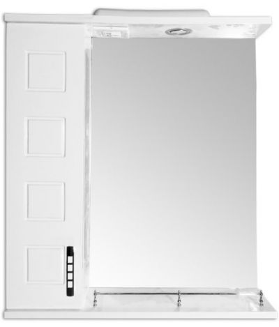 Мебель для ванной Аквазис: Зеркало в ванную Z1 Корфу 55 Левое